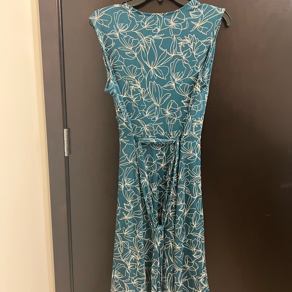 Leota Teal Floral Women's Dress NWT - Picture 3 of 3